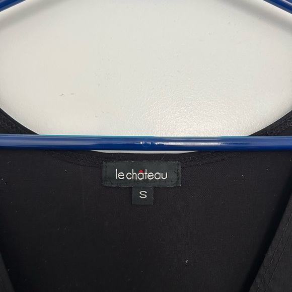 Y2K Le Chateau Black Dress Black - Picture 3 of 5